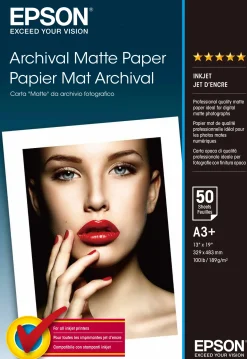 Archival Matte Paper, DIN A3+, 189g/m2, 50 Sheets