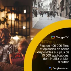 Epson Lifestudio Flex Plus EF-72, Projecteur Smart TV Portable 4K PRO-UHD, 3LCD x RGB-LED, Sound by Bose, Google TV, Écran 150