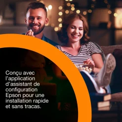 Epson Lifestudio Grand Plus EH-LS970B, noir métallique, projecteur laser intelligent à ultracourte focale, résolution home cinéma 4K, Sound by Bose, Google TV
