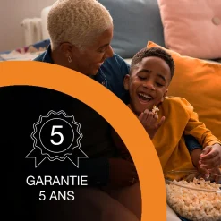 Epson Lifestudio Grand Plus EH-LS970B, noir métallique, projecteur laser intelligent à ultracourte focale, résolution home cinéma 4K, Sound by Bose, Google TV