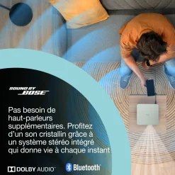 Epson Lifestudio Pop EF-61G vert glacé, Projecteur portable qualitatif, Sound by Bose, Google TV, HD intégrale, Utilisation en intérieur/extérieur, Garantie de 5 ans*