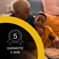Epson Lifestudio Flex EF-71 blanc diamant, Projecteur portatif smart, Sound by Bose, Google TV, HD intégrale, Pied réglable, Usage intérieur/extérieur, Garantie 5 ans*