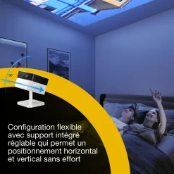 Epson Lifestudio Flex EF-71 blanc diamant, Projecteur portatif smart, Sound by Bose, Google TV, HD intégrale, Pied réglable, Usage intérieur/extérieur, Garantie 5 ans*