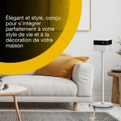 Epson Lifestudio Flex EF-71 blanc diamant, Projecteur portatif smart, Sound by Bose, Google TV, HD intégrale, Pied réglable, Usage intérieur/extérieur, Garantie 5 ans*