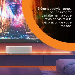 Epson Lifestudio Grand EH-LS670W diamant blanc, Projecteur laser intelligent à ultracourte focale, 4K PRO UHD, Sound by Bose, Google TV, taille d’image jusqu’à 120 pouces (305 cm), garantie de cinq ans*