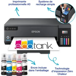 Imprimante A3 Wi-Fi EcoTank ET-14100 équipée de réservoirs d’encre, avec jusqu’à 3 ans d’encre inclus*