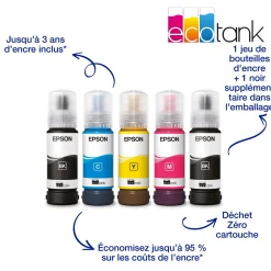 Imprimante A3 Wi-Fi EcoTank ET-14100 équipée de réservoirs d’encre, avec jusqu’à 3 ans d’encre inclus*