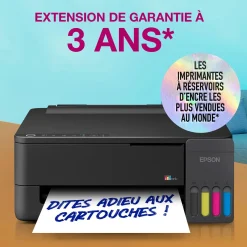 Imprimante A4 Wi-Fi et AirPrint EcoTank ET-1910 équipée de réservoirs d’encre, avec jusqu’à 3 ans d’encre inclus