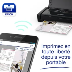 Imprimante Jet d’Encre A4 portable monofonction WorkForce WF-110W