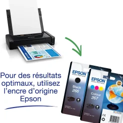 Imprimante Jet d’Encre A4 portable monofonction WorkForce WF-110W