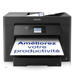 Imprimante multifonction Jet d’Encre A3 WorkForce WF-7830DTWF et 3 mois d’approvisionnement en encre offerts avec l’abonnement ReadyPrint*