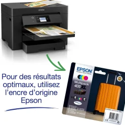 Imprimante multifonction Jet d’Encre A3 WorkForce WF-7830DTWF et 3 mois d’approvisionnement en encre offerts avec l’abonnement ReadyPrint*