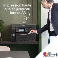 Imprimante multifonction A3+ EcoTank ET-16650 avec Wi-Fi, réservoirs d’encre et fax