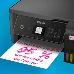 Imprimante multifonction A4 Wi-Fi EcoTank ET-2870 équipée de réservoirs d’encre, avec jusqu’à 3 ans d’encre inclus