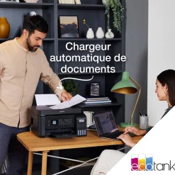 Imprimante multifonction A4 Wi-Fi EcoTank ET-4800 équipée de réservoirs d’encre, avec jusqu’à 3 ans d’encre inclus