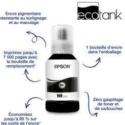 Imprimante multifonction A3 EcoTank monochrome ET-M16600 avec Wi-Fi, réservoir d’encre, scanner et copie