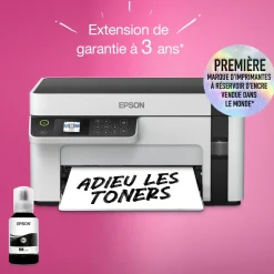 Imprimante multifonction monochrome A4 EcoTank ET-M2120 avec réservoir d’encre et Wi-Fi
