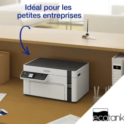 Imprimante multifonction monochrome A4 EcoTank ET-M2120 avec réservoir d’encre et Wi-Fi