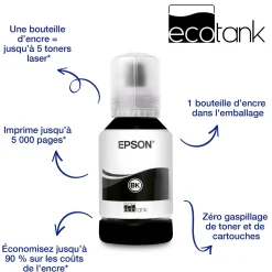 Imprimante multifonction monochrome A4 EcoTank ET-M2120 avec réservoir d’encre et Wi-Fi