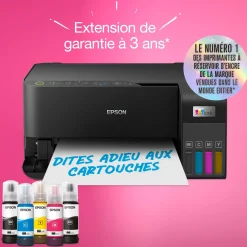 Imprimante multifonction A4 Wi-Fi EcoTank ET-2830 équipée de réservoirs d’encre, avec jusqu’à 3 ans d’encre inclus