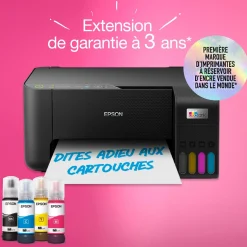 Imprimante multifonction A4 Wi-Fi EcoTank ET-2860 équipée de réservoirs d’encre, avec jusqu’à 3 ans d’encre inclus