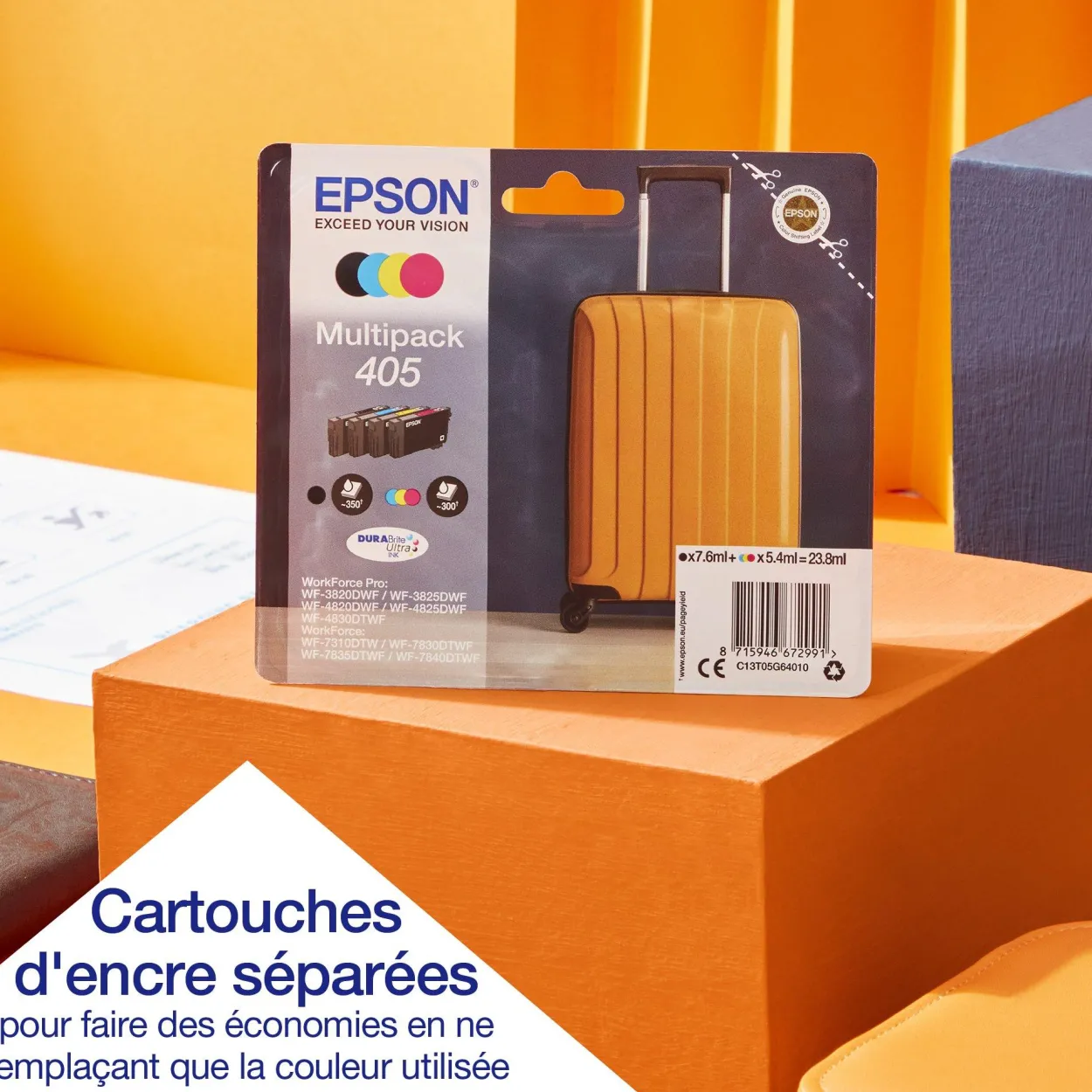 Imprimante multifonction Jet d’Encre A4 WorkForce WF-4830DTWF