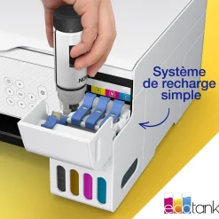 Imprimante multifonction A4 Wi-Fi EcoTank ET-2876 équipée de réservoirs d’encre, avec jusqu’à 3 ans d’encre inclus
