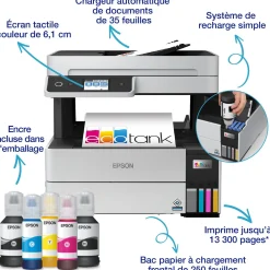 Imprimante multifonction A4 EcoTank ET-5150 avec réservoir d’encre et Wi-Fi