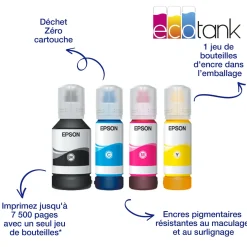 Imprimante multifonction A4 EcoTank ET-5800 avec Wi-Fi, réservoirs d’encre et fax