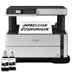 Imprimante multifonction monochrome A4 EcoTank ET-M2170 avec réservoir d’encre et Wi-Fi