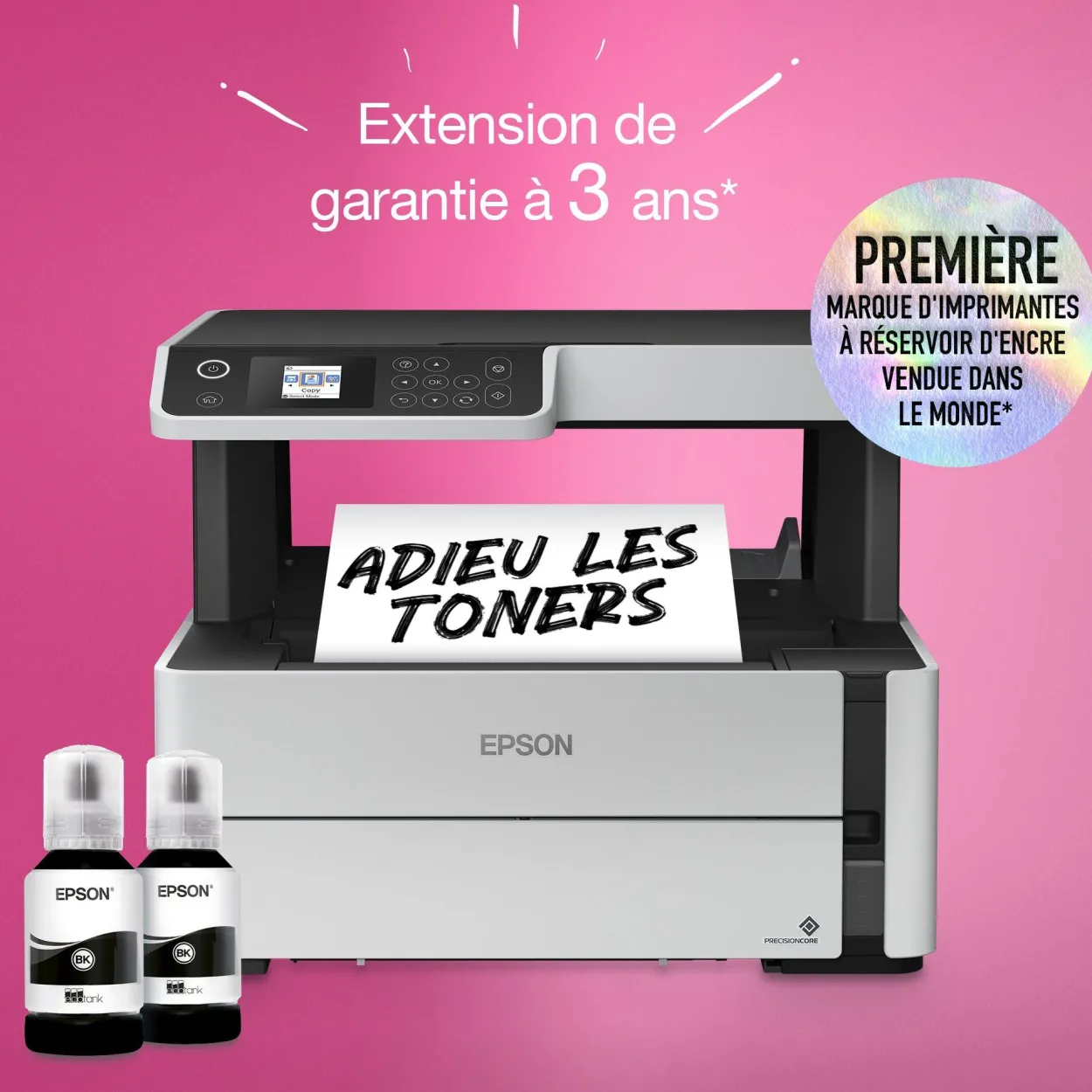 Imprimante multifonction monochrome A4 EcoTank ET-M2170 avec réservoir d’encre et Wi-Fi