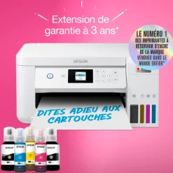Imprimante multifonction A4 Wi-Fi EcoTank ET-2856 équipée de réservoirs d’encre, avec jusqu’à 3 ans d’encre inclus