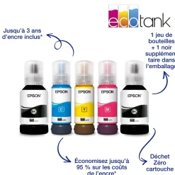 Imprimante multifonction A4 Wi-Fi EcoTank ET-2851 équipée de réservoirs d’encre, avec jusqu’à 3 ans d’encre inclus