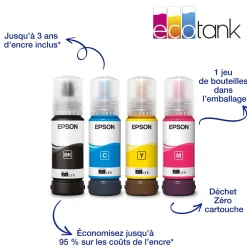 Imprimante multifonction A4 Wi-Fi EcoTank ET-2861 équipée de réservoirs d’encre, avec jusqu’à 3 ans d’encre inclus