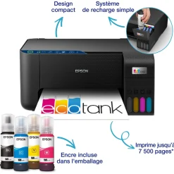 Imprimante multifonction A4 Wi-Fi EcoTank ET-2861 équipée de réservoirs d’encre, avec jusqu’à 3 ans d’encre inclus