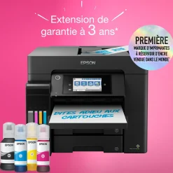 Imprimante multifonction A4 EcoTank ET-5850 avec Wi-Fi, réservoirs d’encre et fax