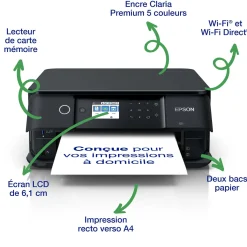 Imprimante multifonction Jet d’Encre A4 Expression Premium XP‑6100