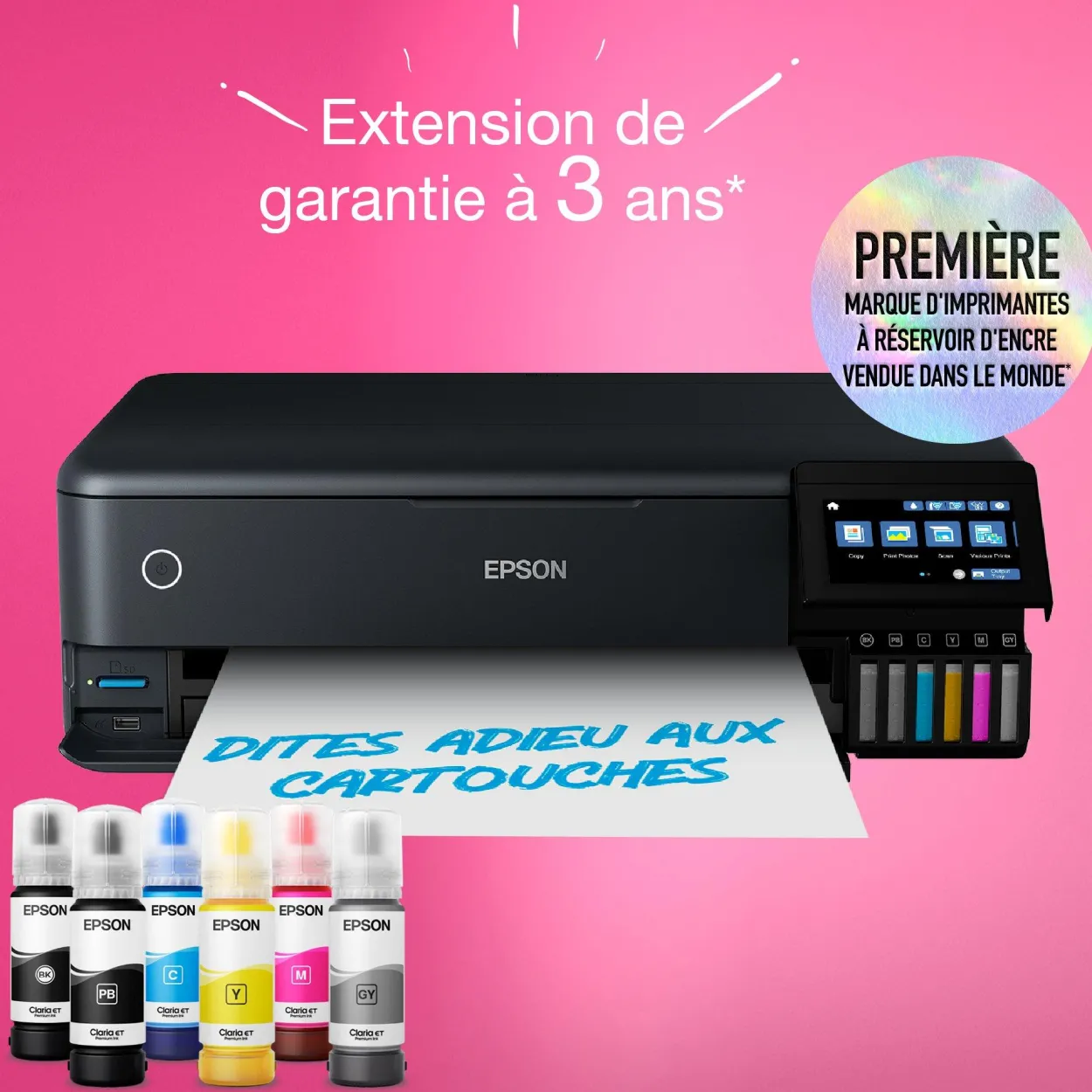 Imprimante photo A3+ EcoTank ET-8550 avec réservoirs d’encre et Wi-Fi
