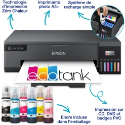 Imprimante photo A3+ EcoTank ET-18100 avec réservoirs d’encre et Wi-Fi