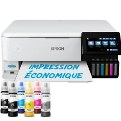 Imprimante photo A4 EcoTank ET-8500 avec réservoir d’encre et Wi-Fi