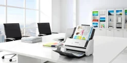 Le scanner recto verso automatique WorkForce DS-530III permet de numériser rapidement les documents professionnels