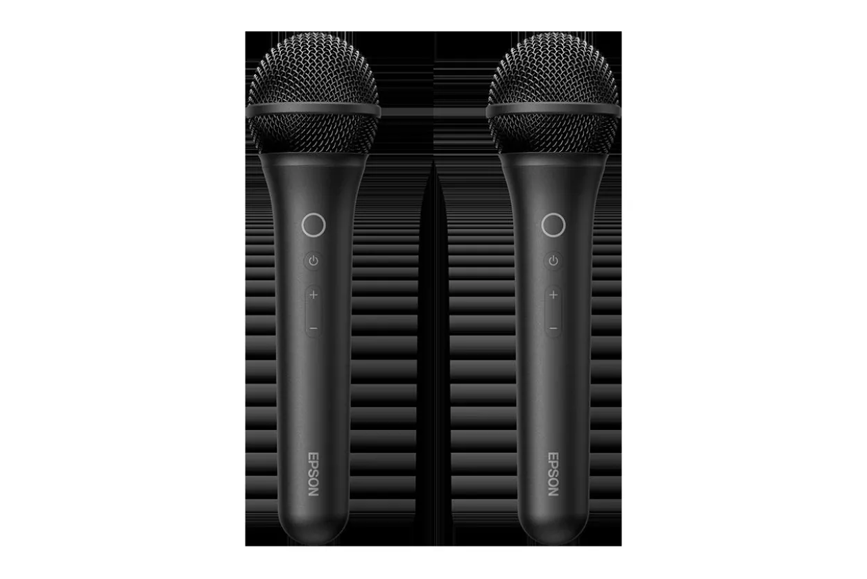 Paire de microphones karaoké sans fil ELPKM01 – Voix cristallines, six modes sonores, jusqu’à 15 heures d’autonomie en continu