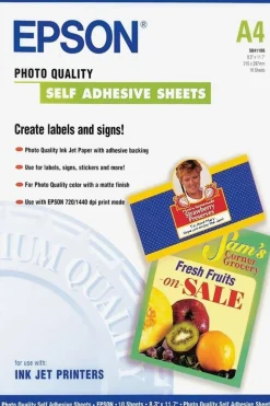 Photo Quality Ink Jet Paper self-adhesive, DIN A4, 167g/m2, 10 Sheets