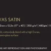 Premium Canvas Satin Roll, 17" x 12.2m, 350g/m2