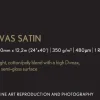 Premium Canvas Satin Roll, 24" x 12,2 m, 350g/m2