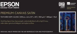Premium Canvas Satin Roll, 13" x 6,1 m, 350g/m²