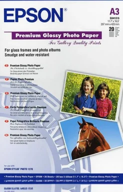 Premium Glossy Photo Paper, DIN A3, 255g/m2, 20 Sheets