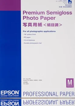 Premium Semigloss Photo Paper, DIN A2, 250g/m2, 25 Sheets