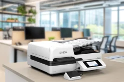 Scanner à plat A3 WorkForce DS-71000WN avec connexion réseau et compatible avec des plateformes ouvertes, avec chargeur automatique de documents de 150 feuilles
