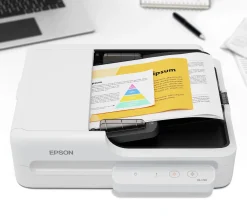 Scanner à plat compact WorkForce DS-1730 pour les petites entreprises et les bureaux à domicile.